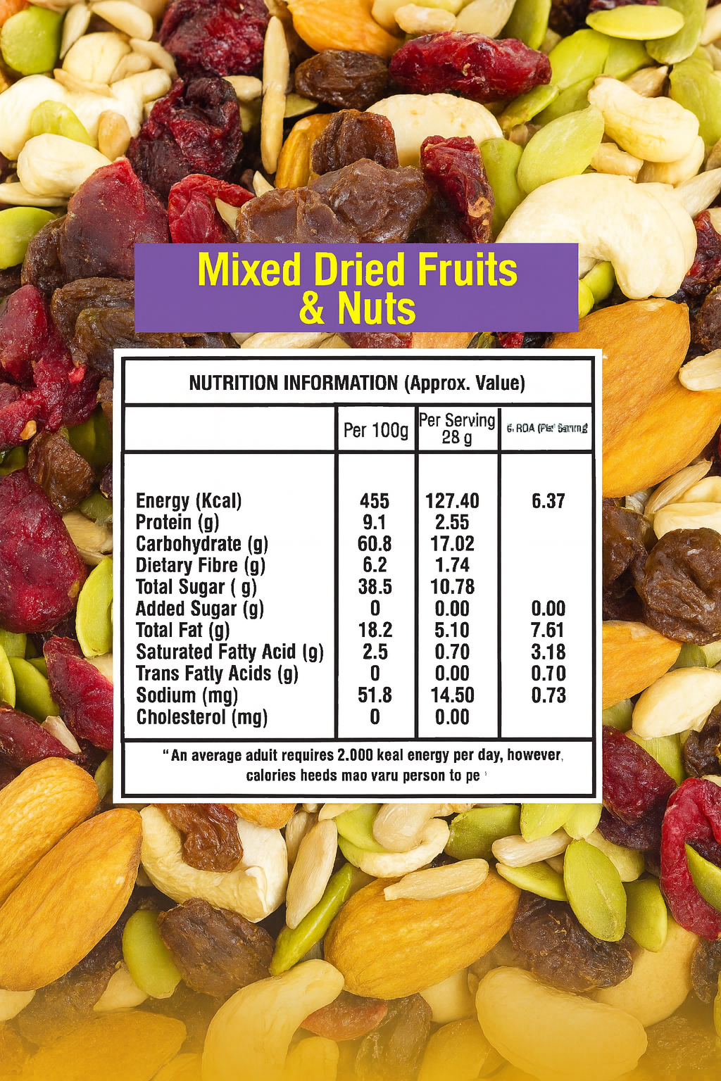 Premium Mixed Dry Fruits & Nuts | Immunity Booster | COD AVAILABLE | Free Delivery | 500 G without Box